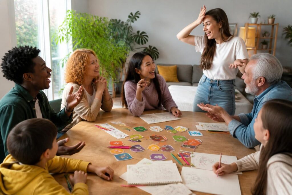 découvrez des jeux pour faire deviner des mots et d'autres activités ludiques à partager en famille ou entre amis, pour des moments de plaisir et de convivialité garantis.