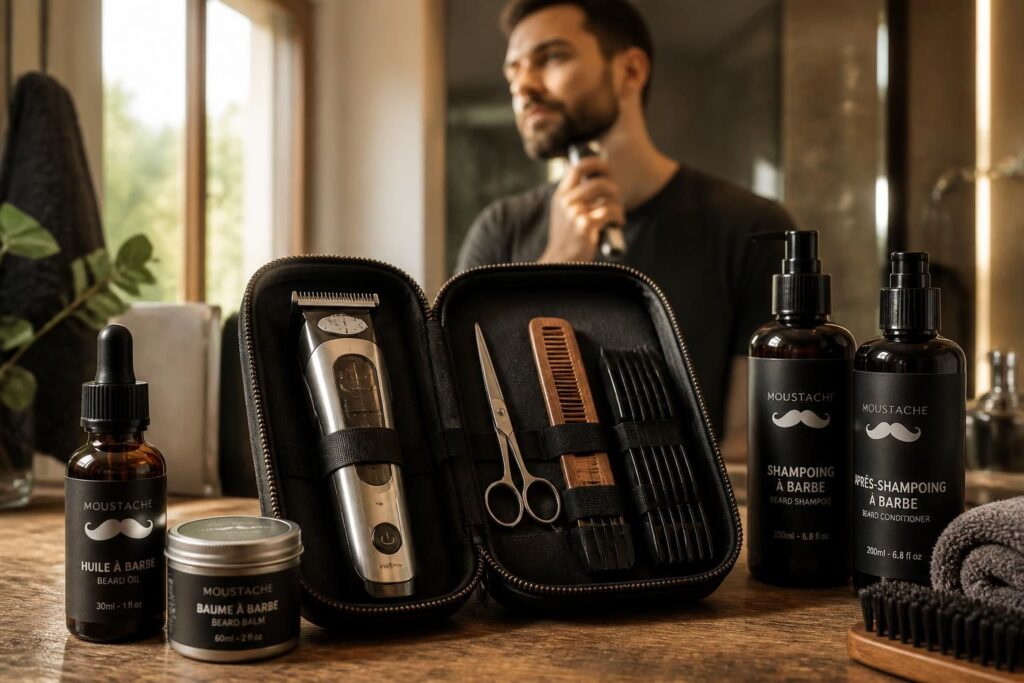 découvrez comment choisir un kit barbe homme complet incluant une tondeuse et des soins adaptés pour entretenir votre barbe avec style et facilité.