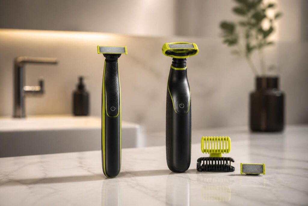 découvrez les caractéristiques du oneblade philips et comparez les modèles pro et 360 pour choisir celui qui correspond le mieux à vos besoins de rasage et de style.