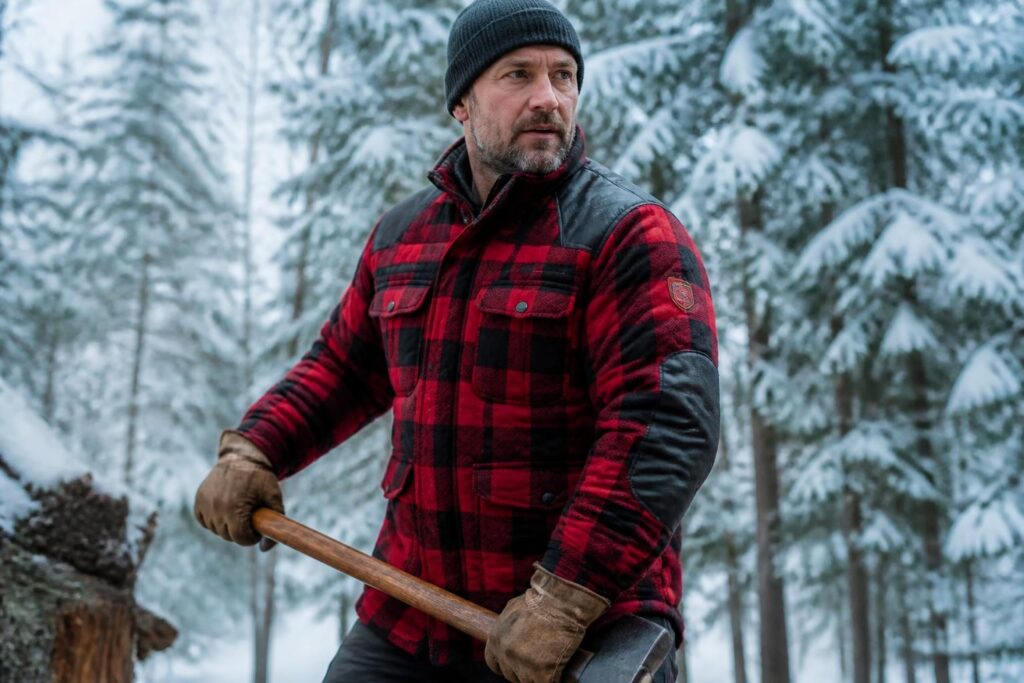 découvrez notre guide complet des vestes bûcheron pour homme, avec les meilleurs modèles d'hiver et leurs protections spécifiques pour affronter le froid et les conditions difficiles.