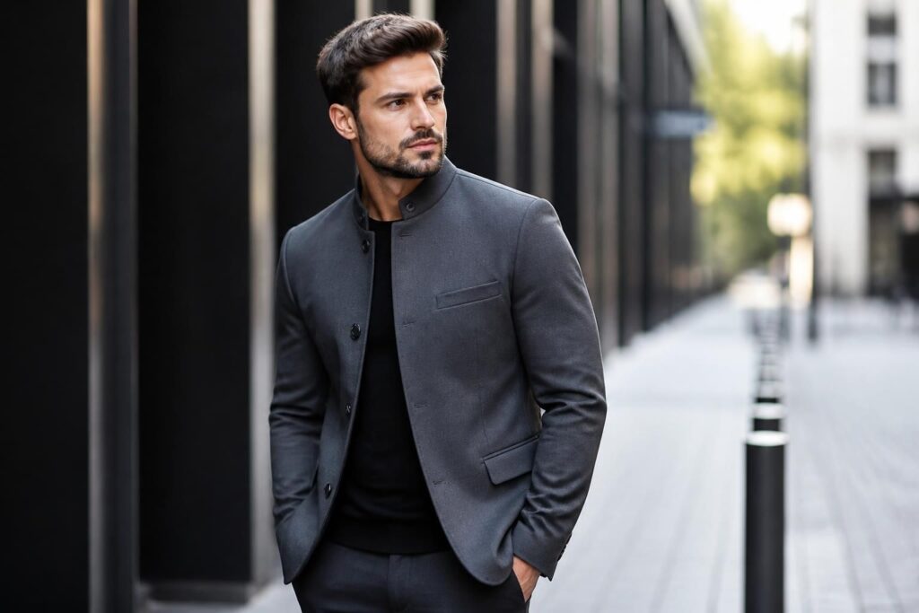 découvrez notre sélection de vestes col mao pour homme, alliant élégance et tendance. trouvez le modèle parfait pour un look raffiné et moderne.