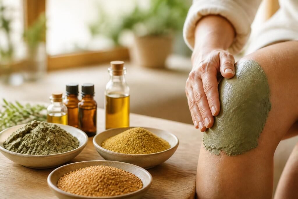 découvrez comment utiliser des cataplasmes naturels à base d'argile, de moutarde et d'huiles essentielles pour soulager efficacement les douleurs liées à l'arthrose.