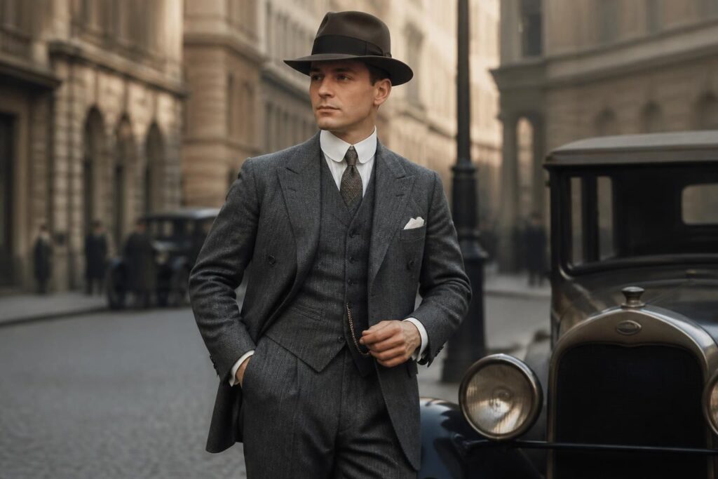 découvrez notre collection de vêtements hommes inspirés des années 20 : style rétro, élégance et tenues authentiques des années folles pour un look unique et sophistiqué.
