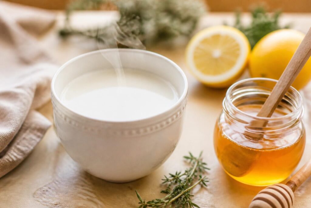 découvrez comment le lait chaud au miel peut apaiser naturellement la toux sèche ou grasse, soulager la gorge irritée et favoriser le bien-être respiratoire.