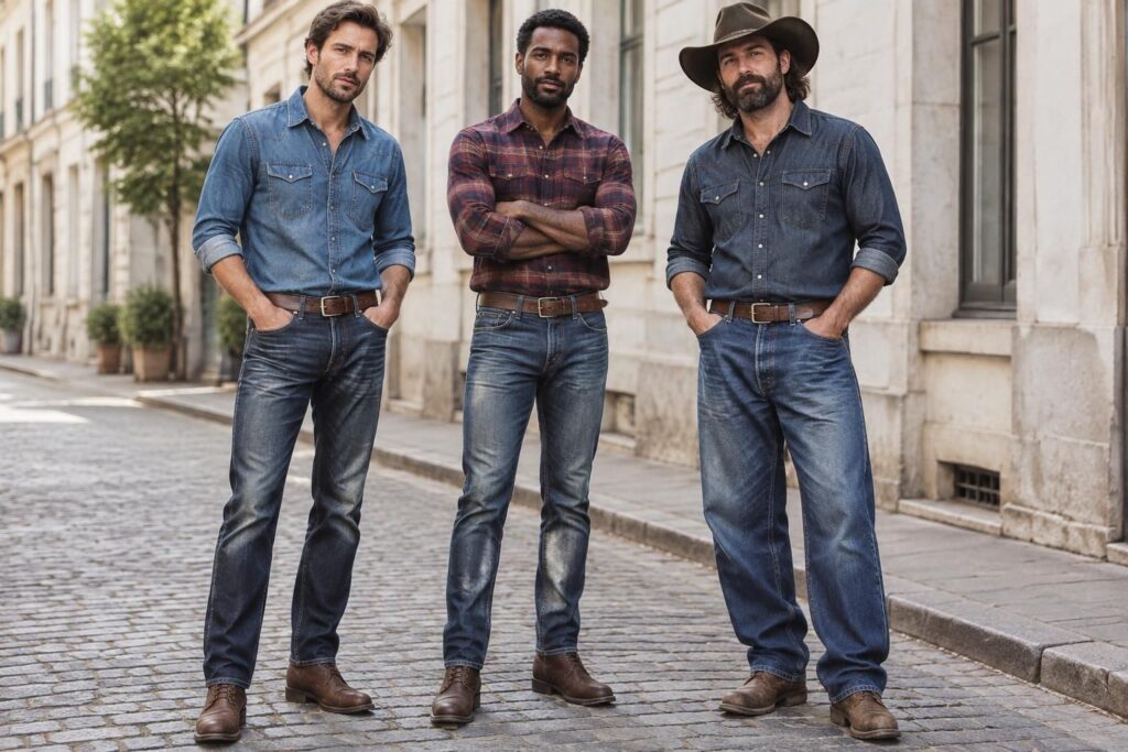 découvrez les coupes de jean western pour homme qui allient confort, style et praticité au quotidien, et trouvez celle qui vous convient.
